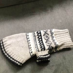 Hand knit custom dog sweater vest coat